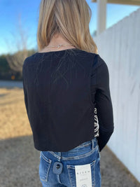 In February - Beautifully Embroidered Knit Vest