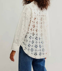 Free People - Mae Washed Eyelet Shirt