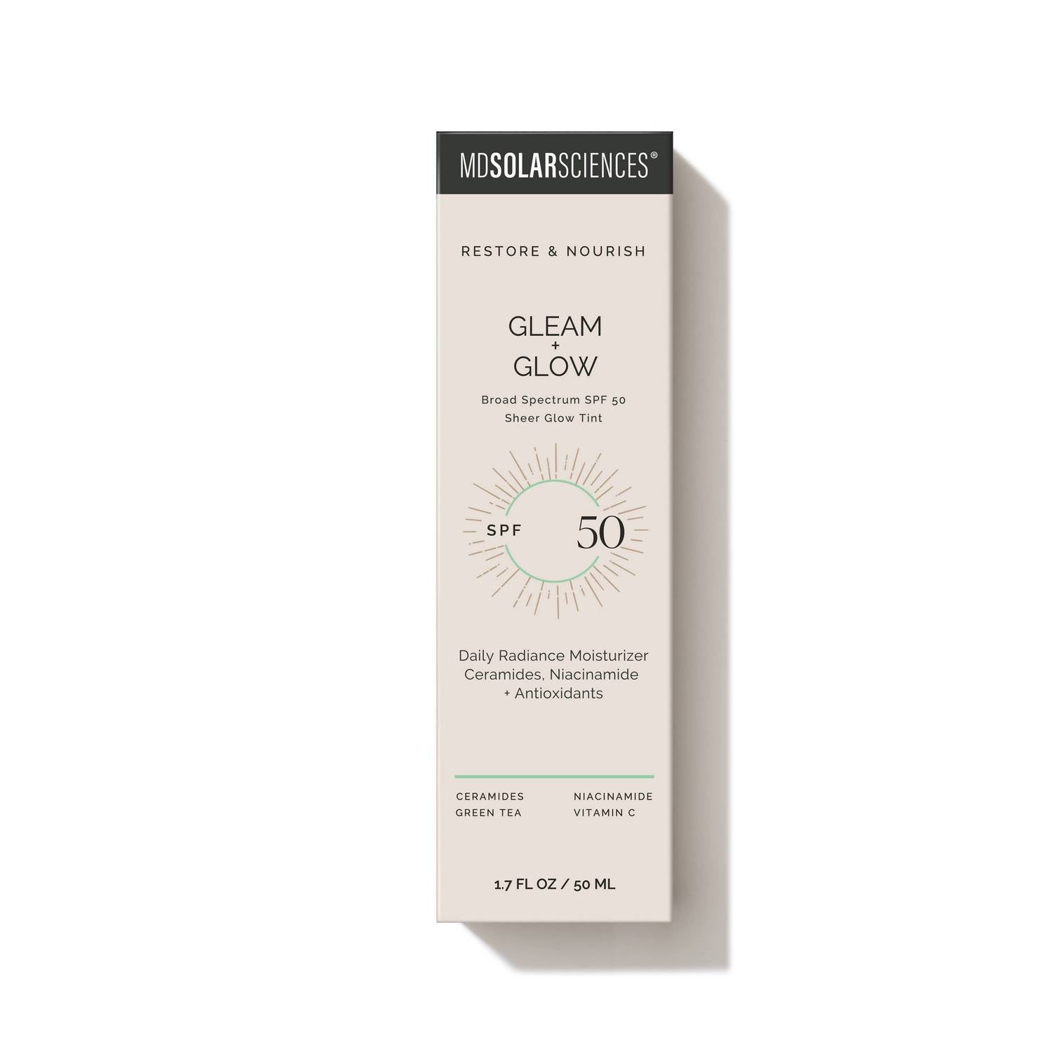 Mdsolarsciences - Gleam + Glow Spf 50 Illuminating Moisturizer