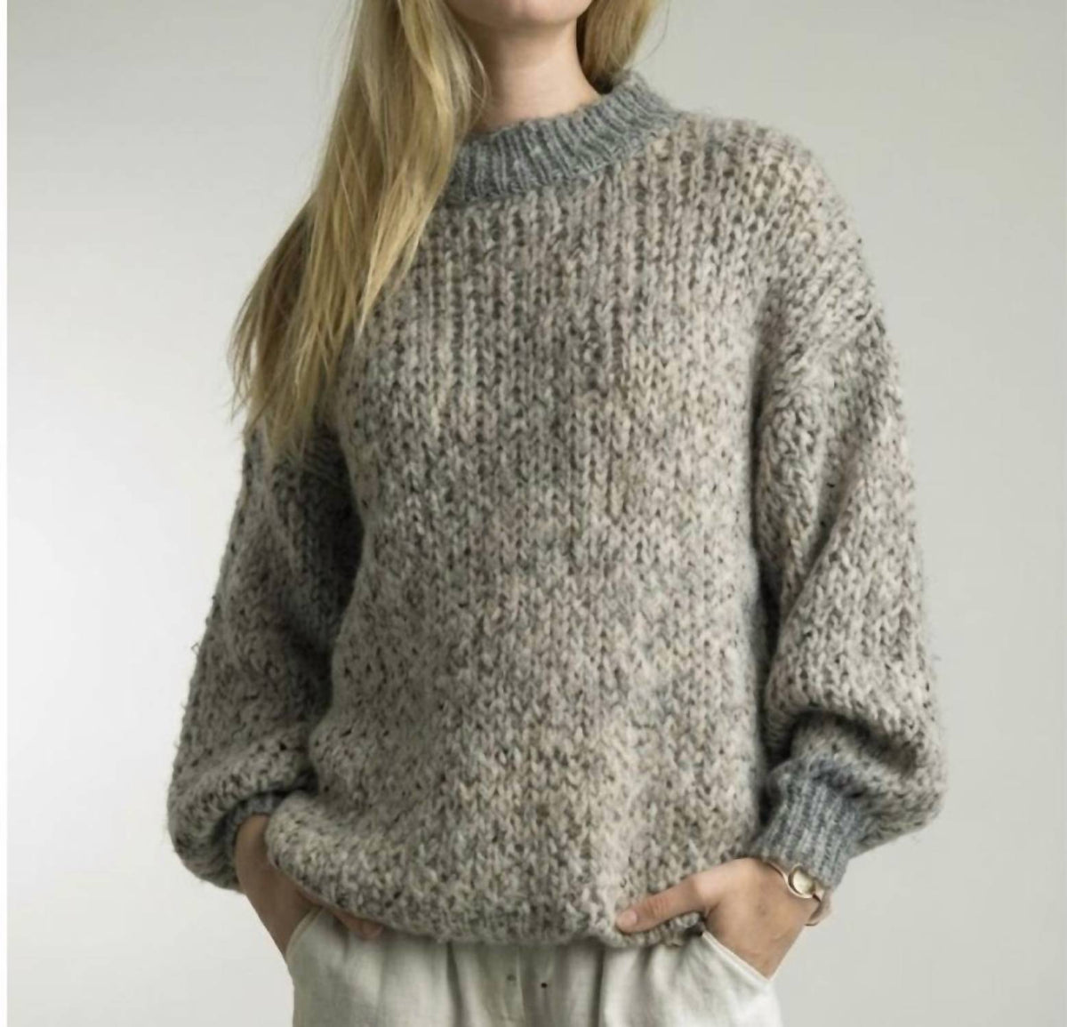 Tempo Paris - Long Sleeve Knit Sweater