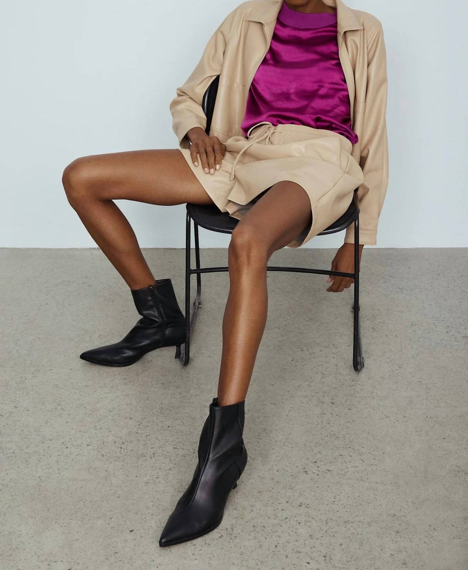 Melissa Nepton - Stony Faux Leather Shorts