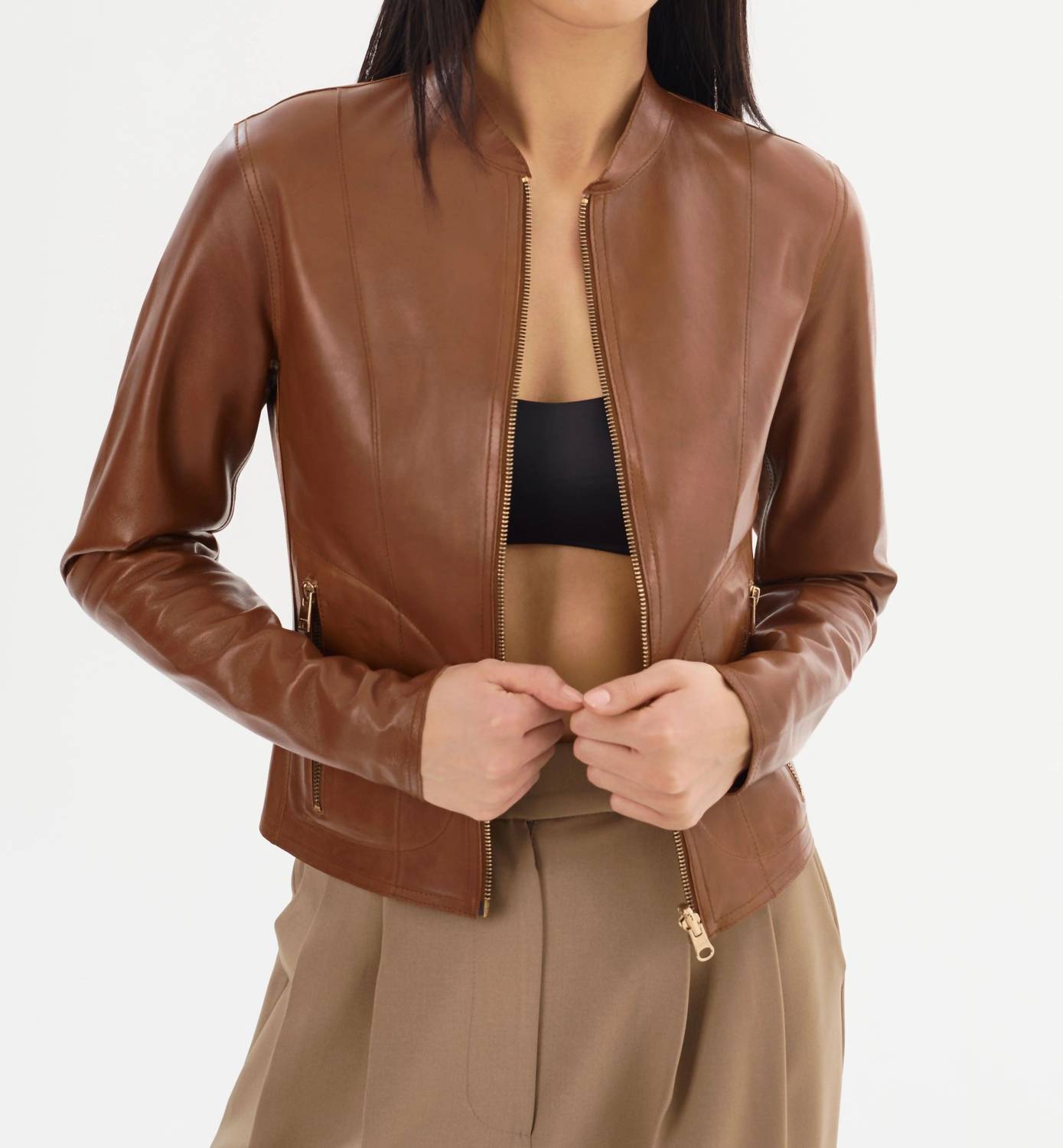 Lamarque - Chapin Reversible Leather Bomber Jacket