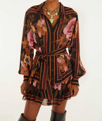 Farm Rio - Chenille Flowers Mini Dress