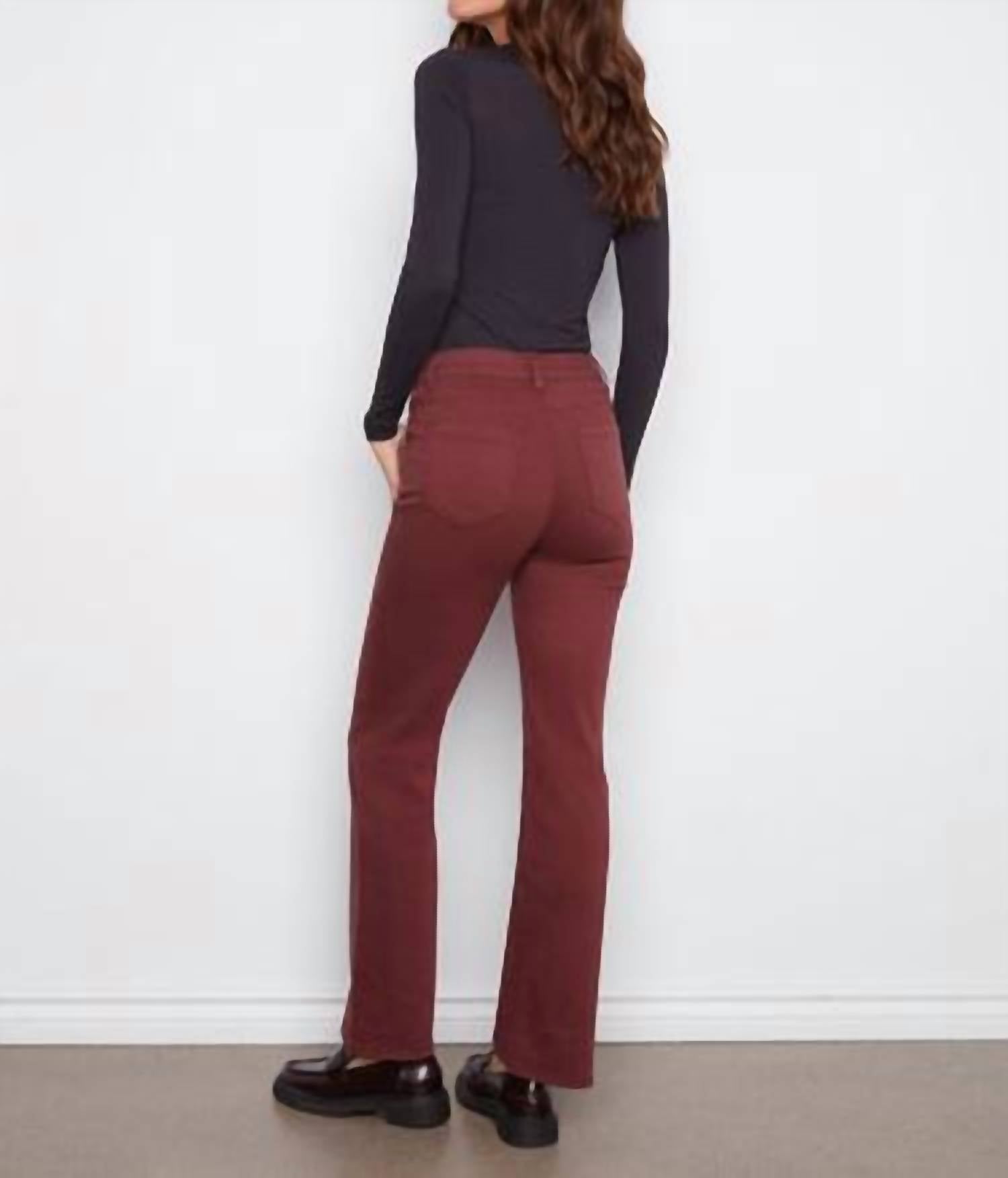 Charlie B - Patch Pocket Flare Twill Pants
