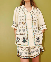 ALEMAIS Sun Dancer Shirt in beige - women's shirt - view 5