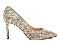 Jimmy Choo - Women's Romy 85 Woven Metallic Pumps
