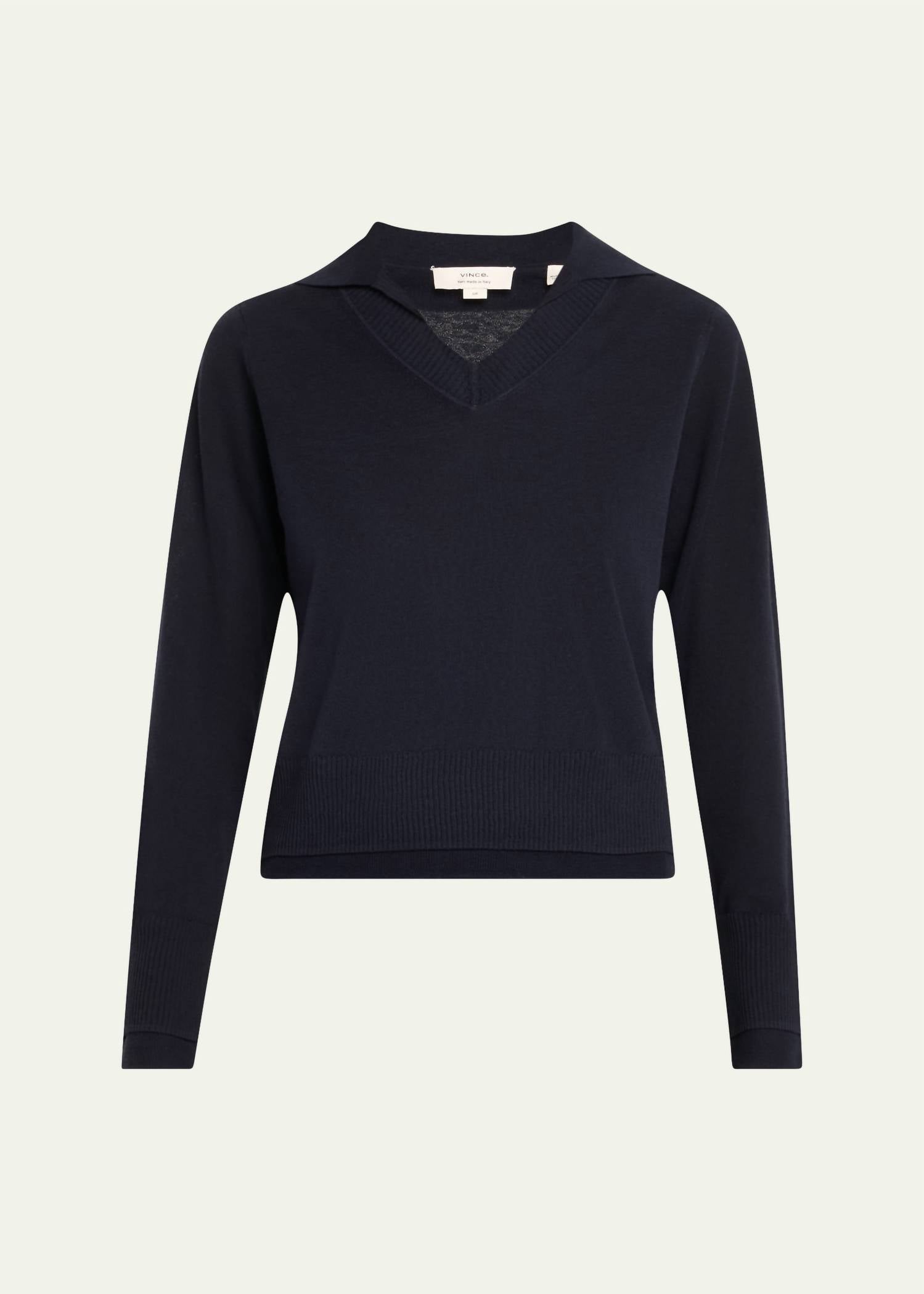 Vince - Italian Cotton-blend Double-layer Sweater
