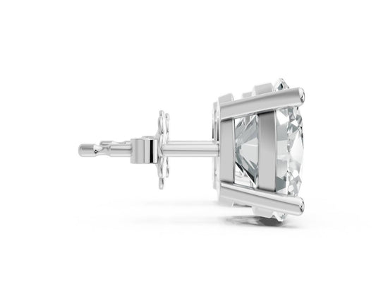 Aamiaa - Women's Oval Shape 4 Prong Push Back Studs