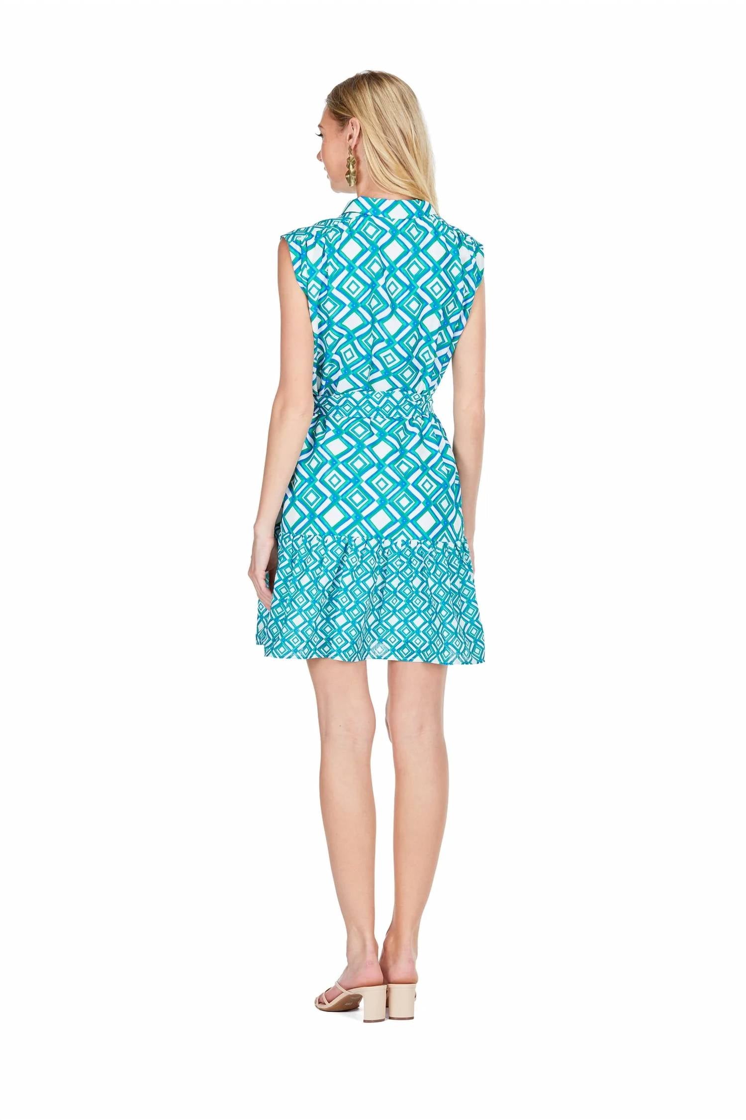 Joy Joy - Contrast Print Shirt Dress