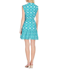Joy Joy - Contrast Print Shirt Dress