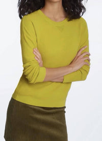 Elliott Lauren Modial Knit Top in pear - women's long sleeve top