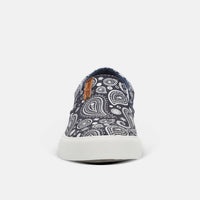 Lamo Women's Classic Piper Exotic Slip-on Shoe in navy paisley - women's sneaker - alternate view