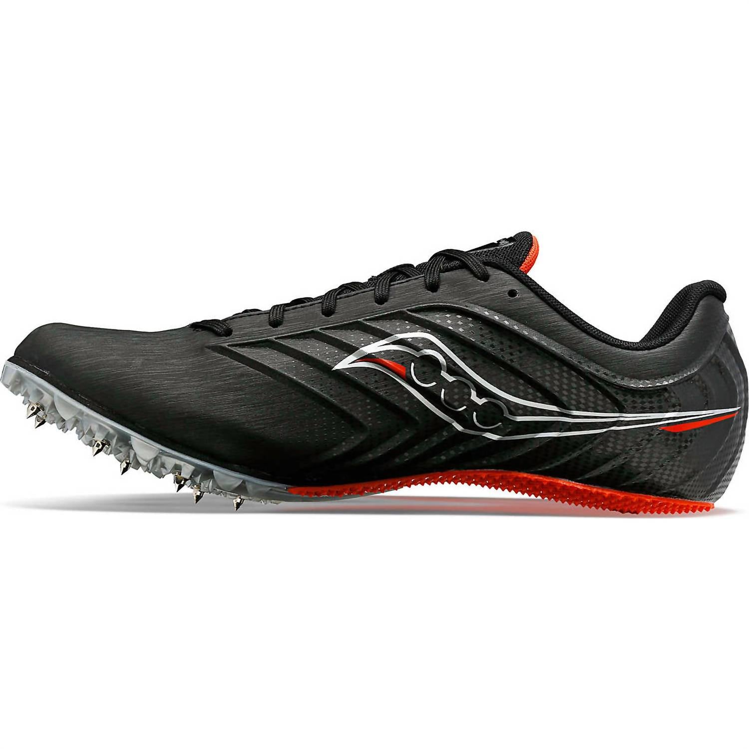 SAUCONY Men's Spitfire 5 Spike Shoes in black infrared - men's shoe - alternate view