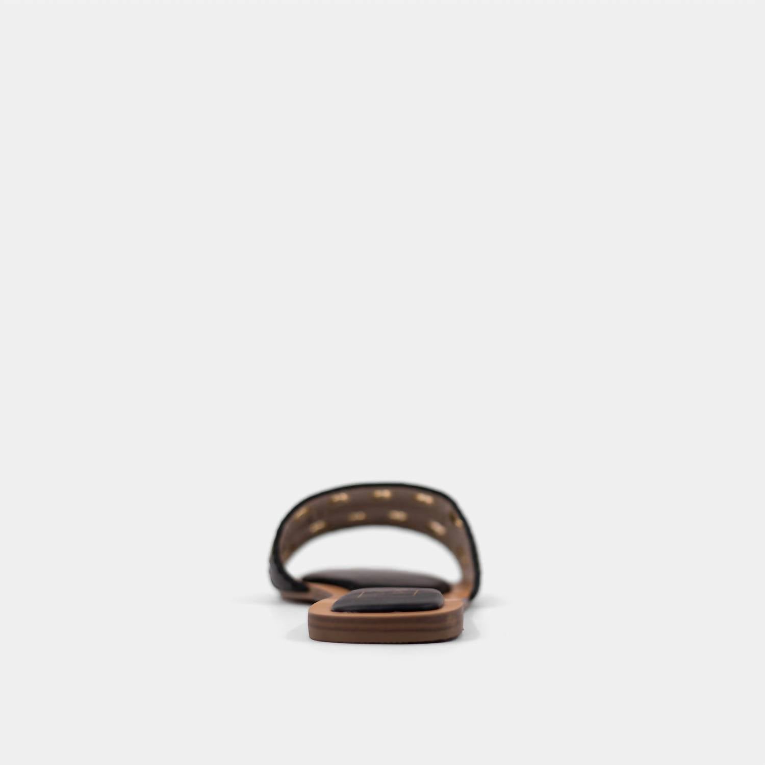 Shu Shop - Women's Codie Black Gold Sandals