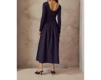 Lalavon - Balletcore Drop Waist Maxi Dress