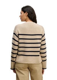 Velvet By Graham & Spencer - Lucia Striped Crewneck Sweater