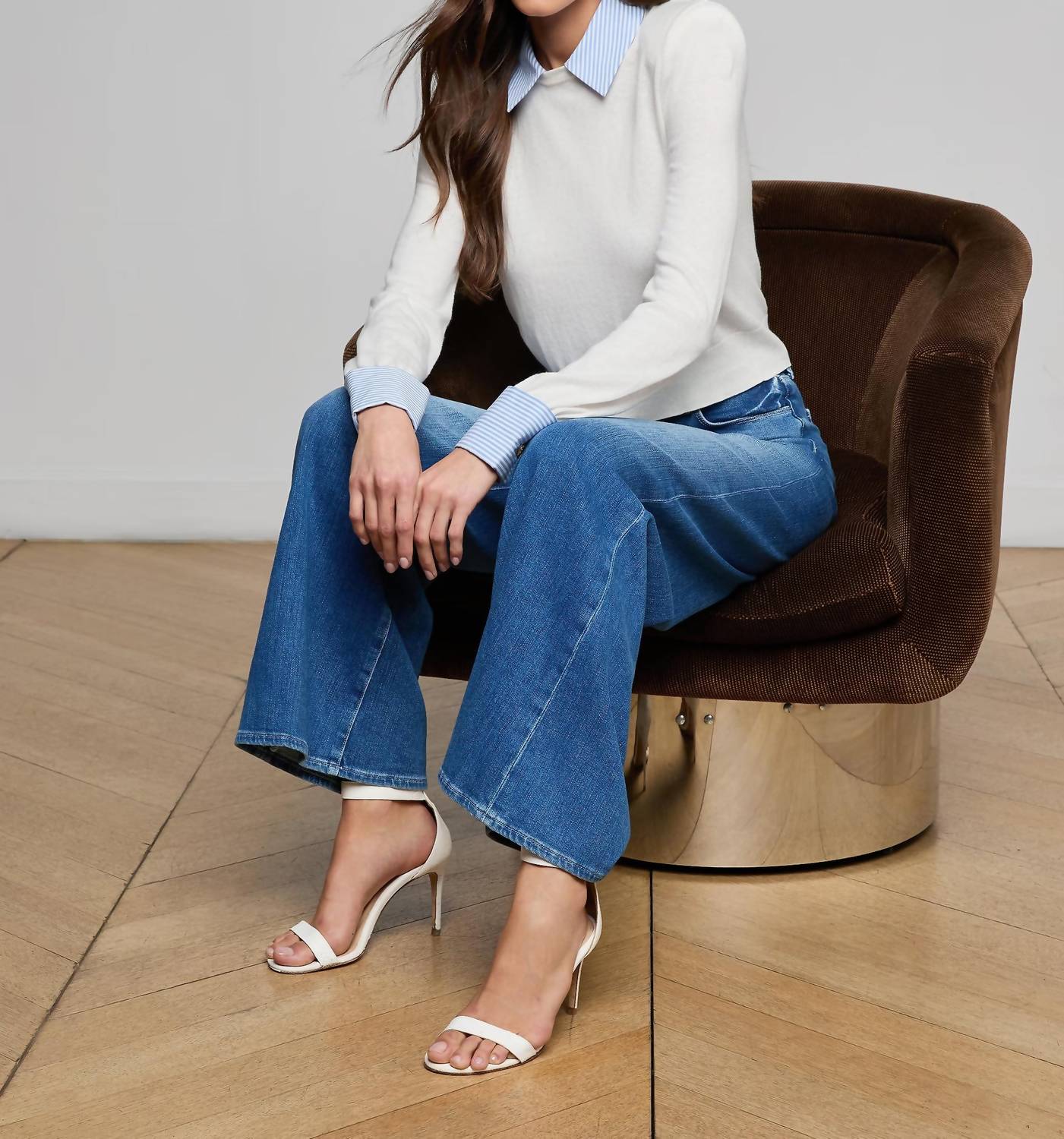 L'Agence - April Poplin Collar Pullover