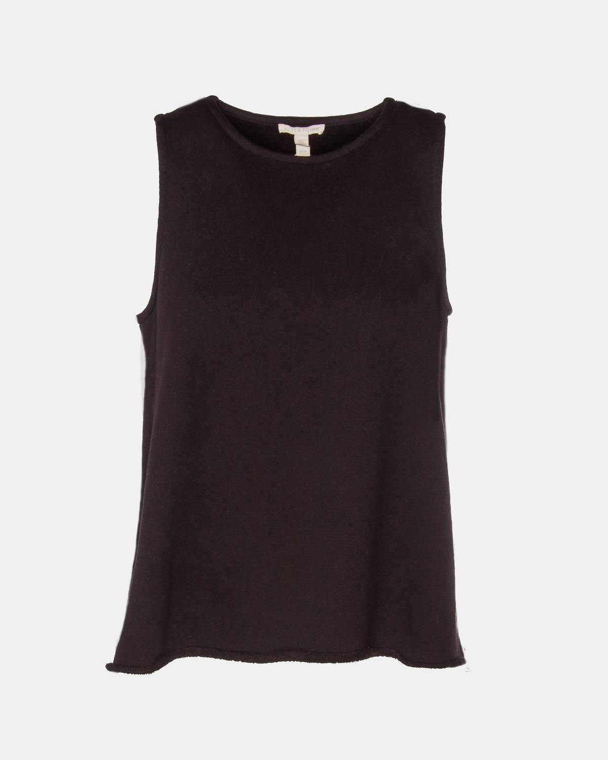 Eileen Fisher - Women's Crewneck Layering With Slits Tank Top