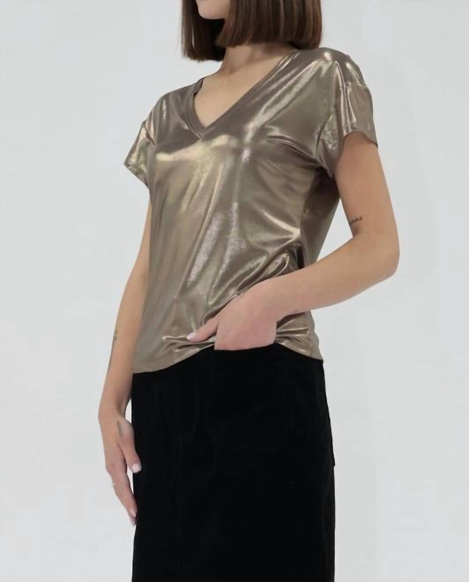 Another Love - Lumi Metallic Top