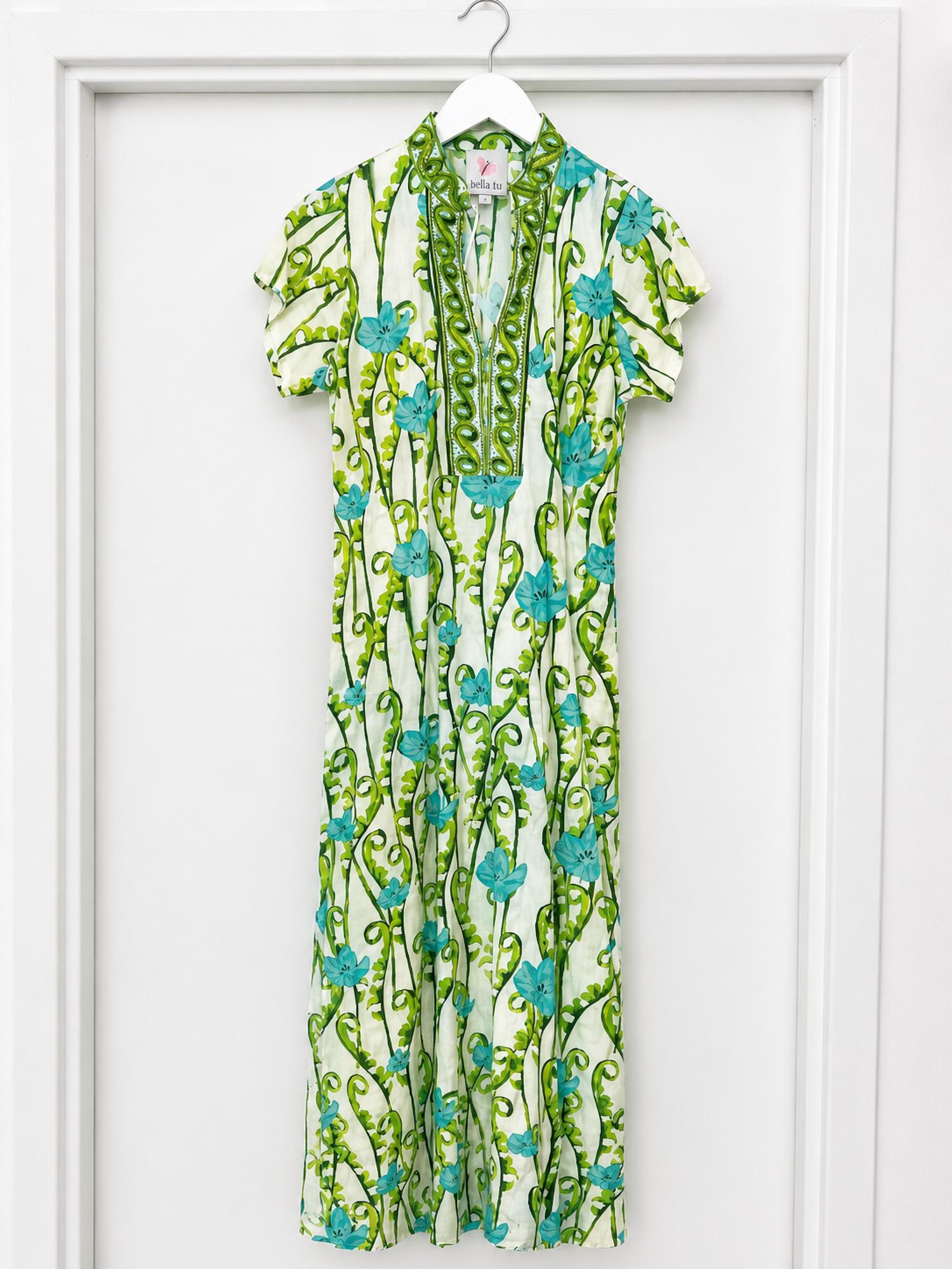 Bella Tu - Women's Blooming Cap Sleeve Dress