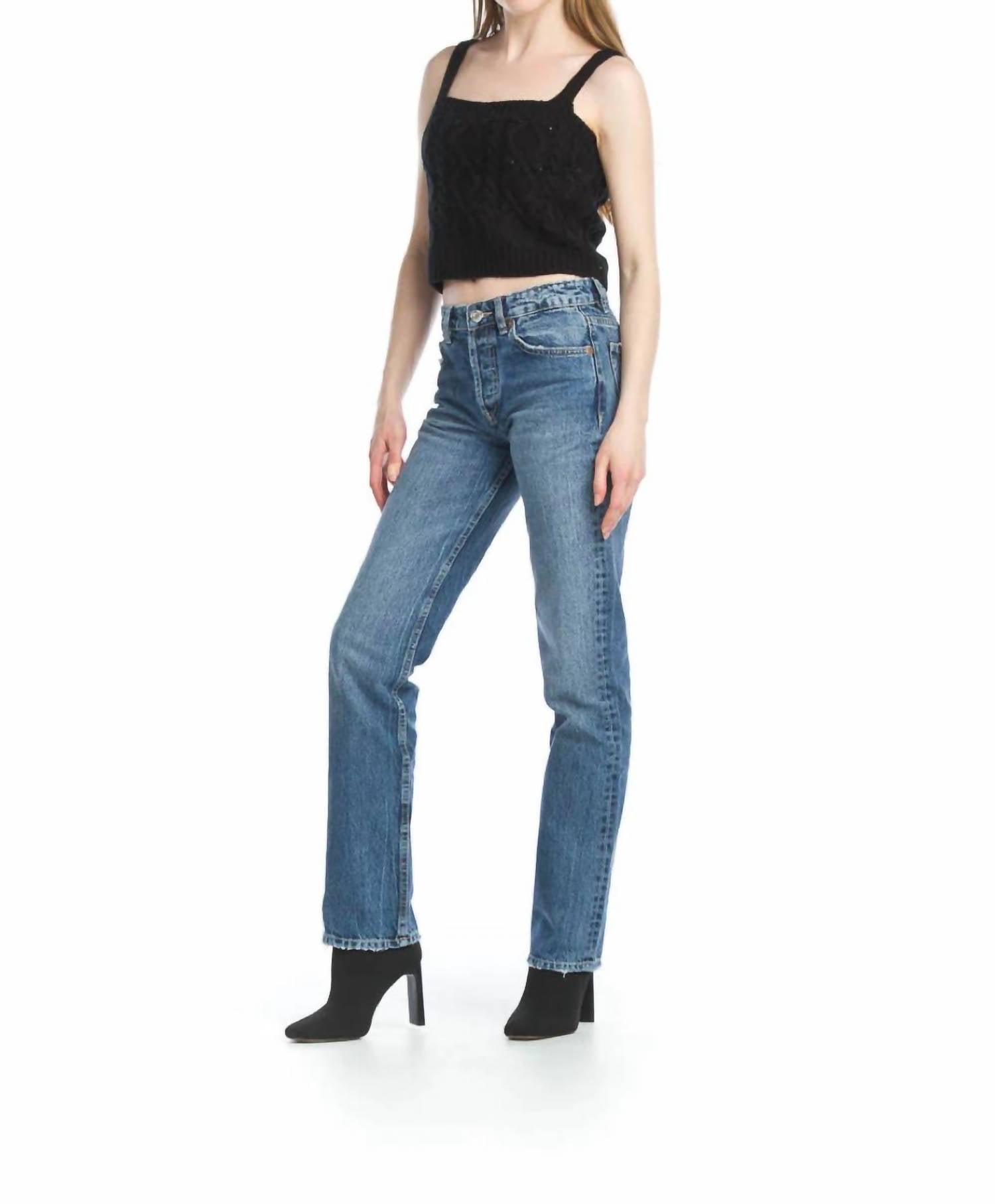 Papillon - Cropped Cable Knit & Pom Pom Sweater Tank