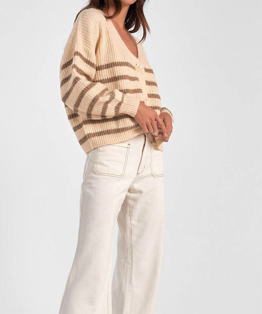 Elan - DEEP V NECK CARDIGAN