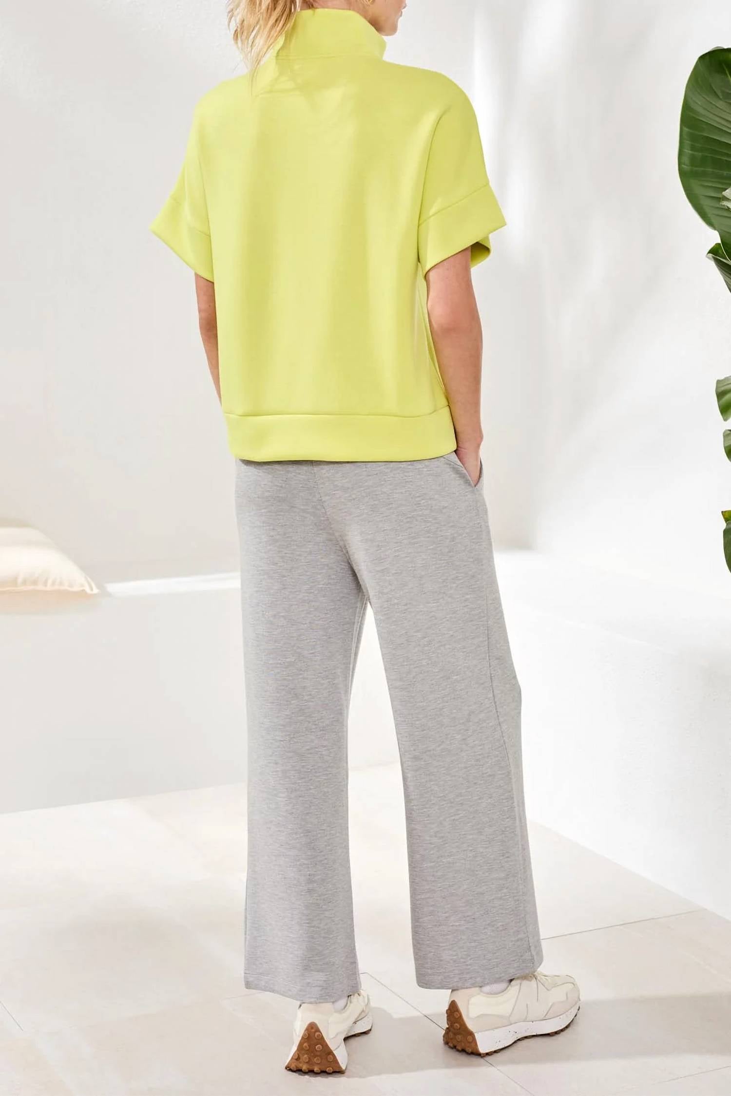Tribal - Techno Lux Mock Neck Zip Top