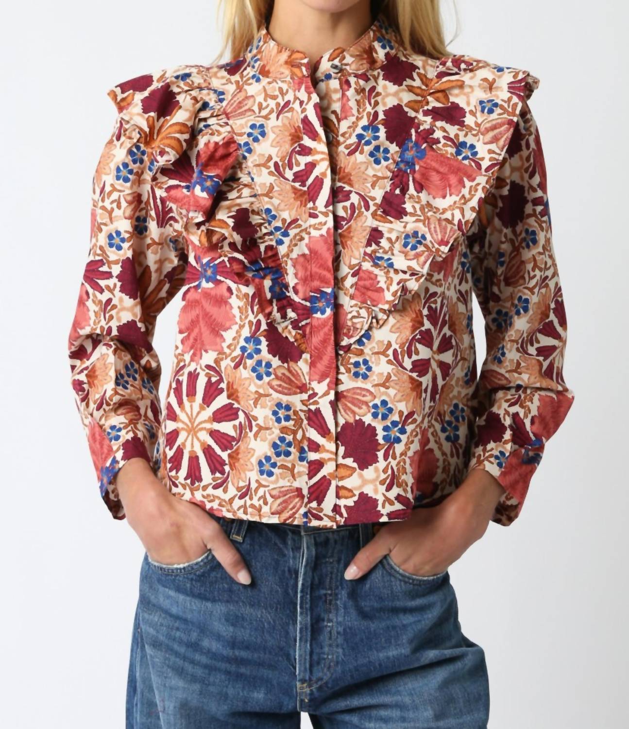 Olivaceous - Autumn Ruffle Top