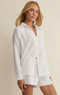 Z Supply - Perfect Airy Gauze Button Up Top