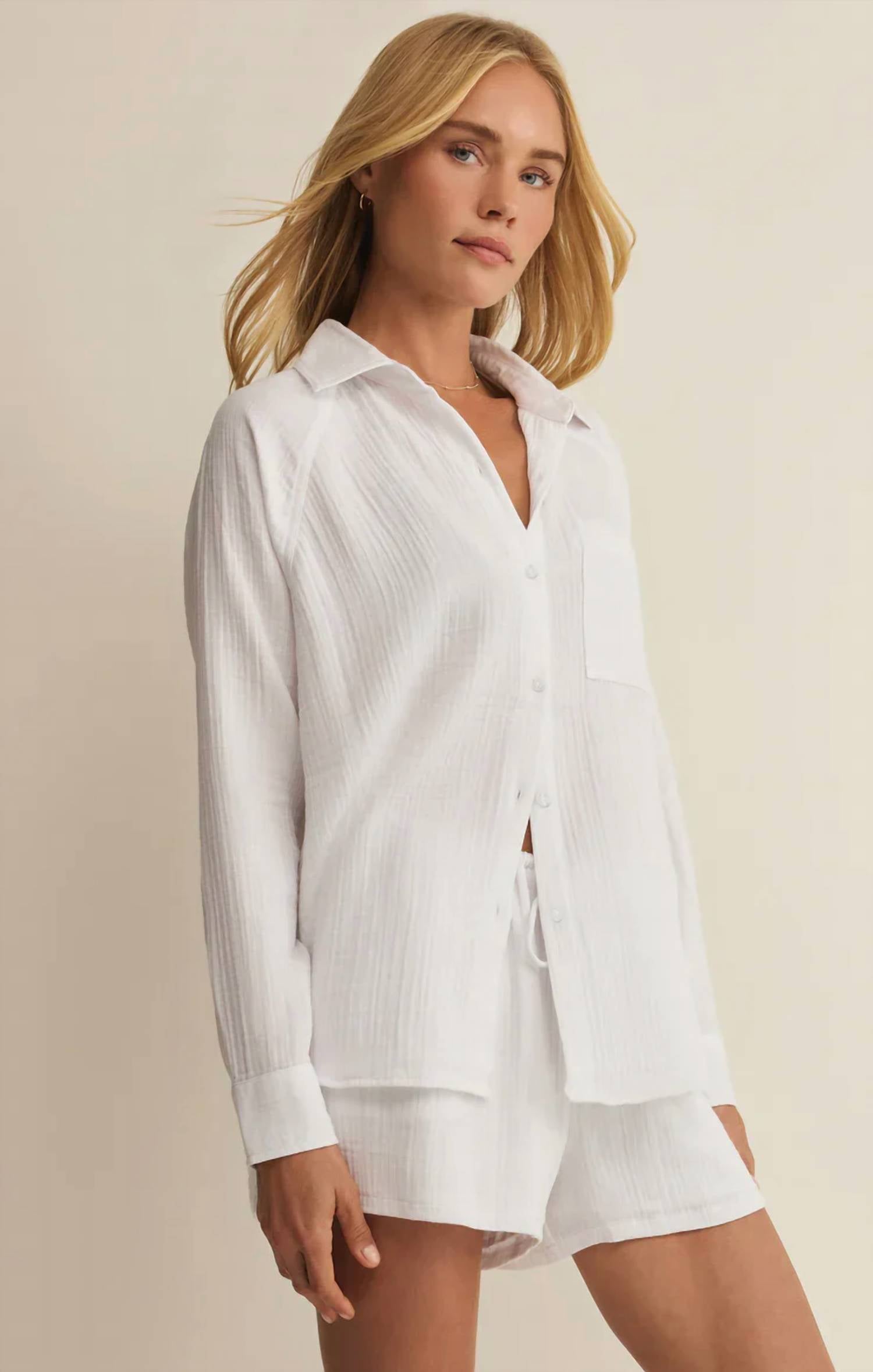 Z Supply - Perfect Airy Gauze Button Up Top