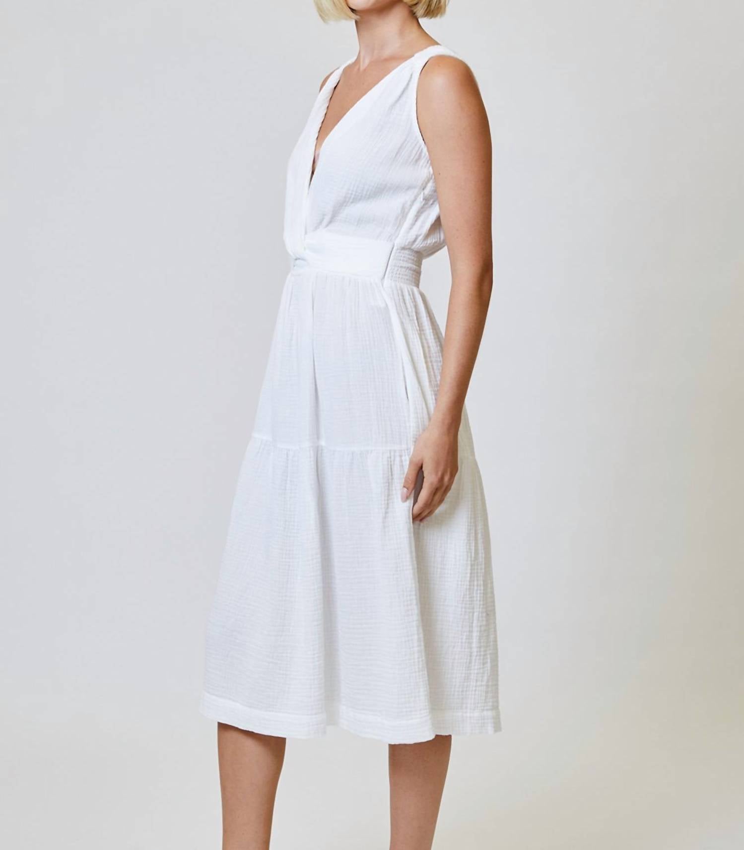 Dh New York - V-neck Midi Dress