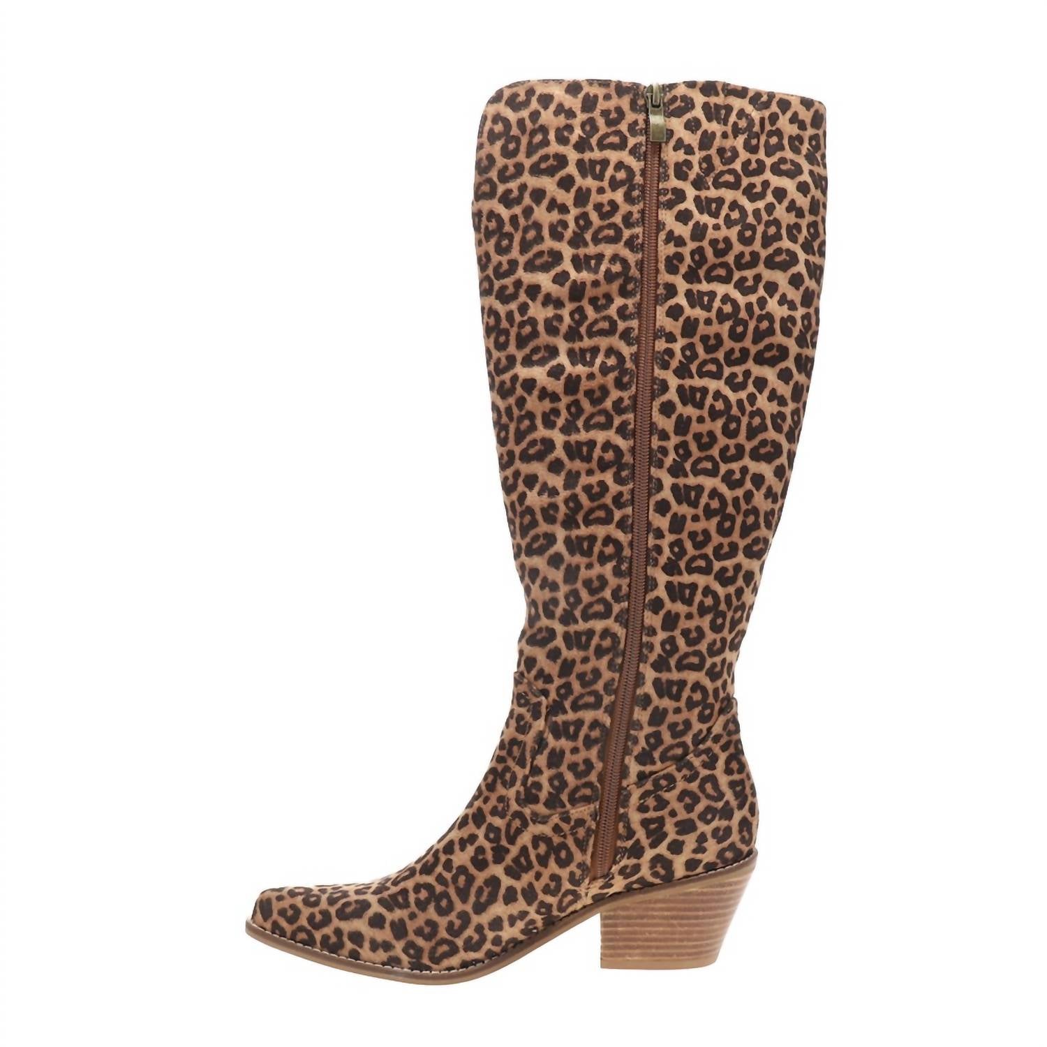 Corkys Footwear Women's Hats Off Over The Calf Boot in leopard - women's shoe - alternate view