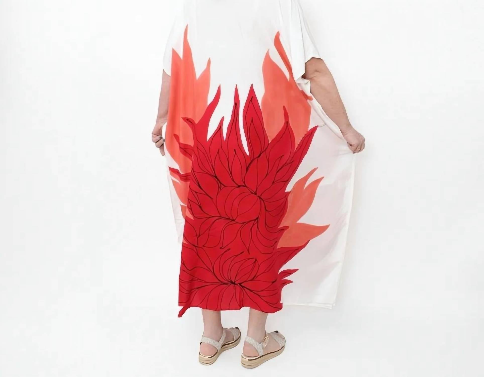 Sylca Designs - Fiery Bloom Maxi Dress