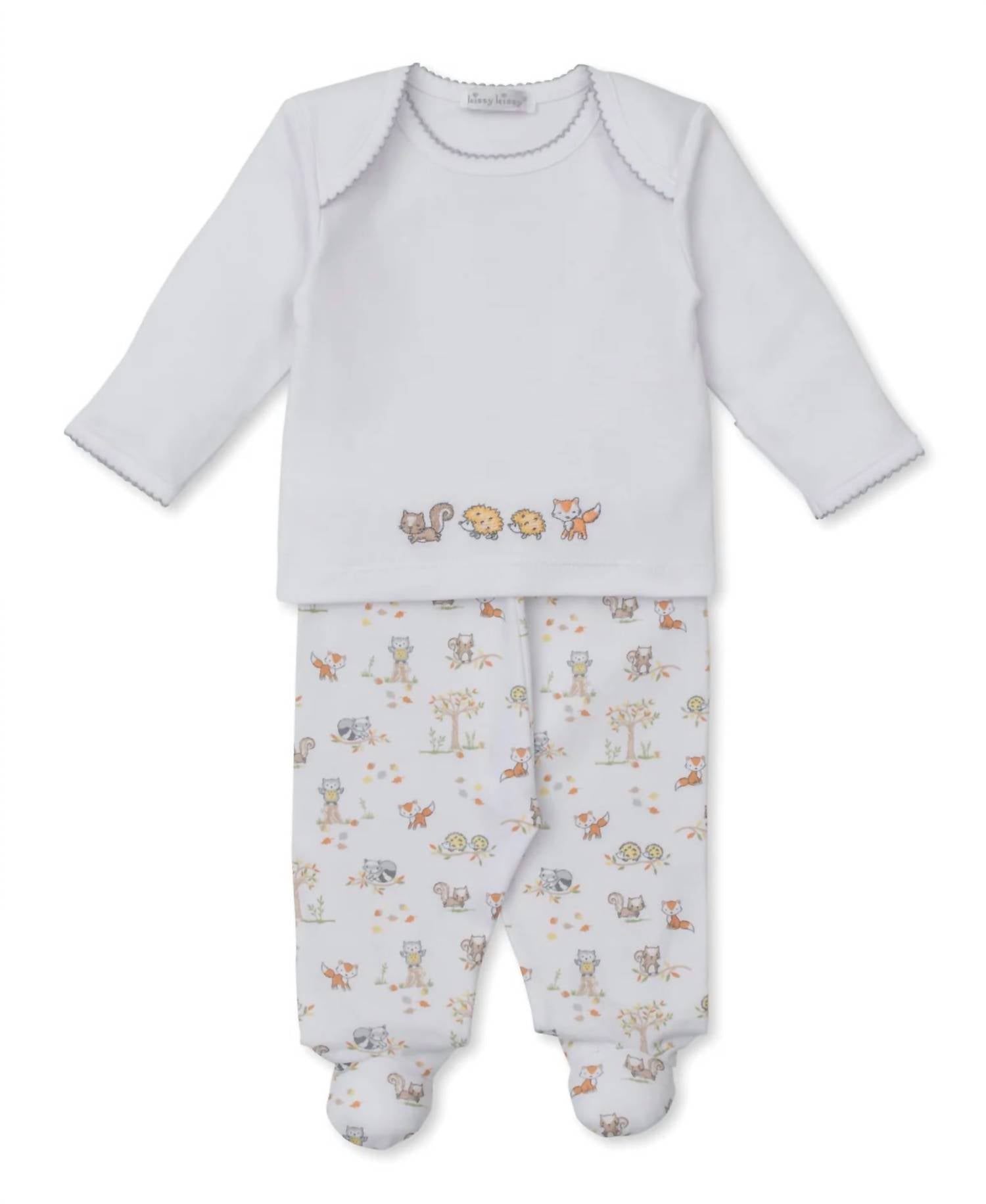Kissy Kissy - Kid's Forest Footed Pant Set
