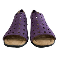 Comfortiva Women's Petal Sandal - Wide in purple - women's sandal - detail view