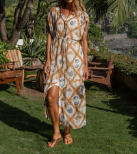 Tribal - Flowy Coverup Maxi Dress