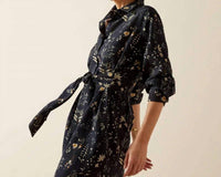 ARIAT Culham Midi Shirt Dress in blue - women's dress - alternate view