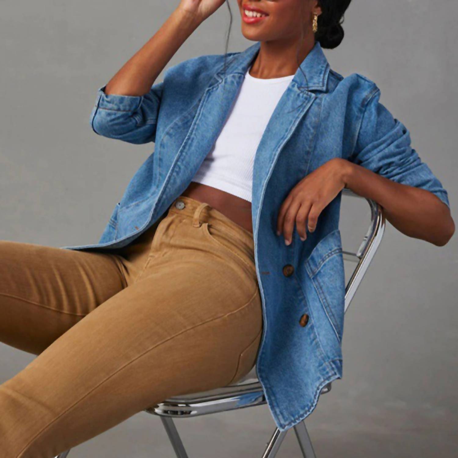 Rosa Clothing - Dynever Washed Blazer