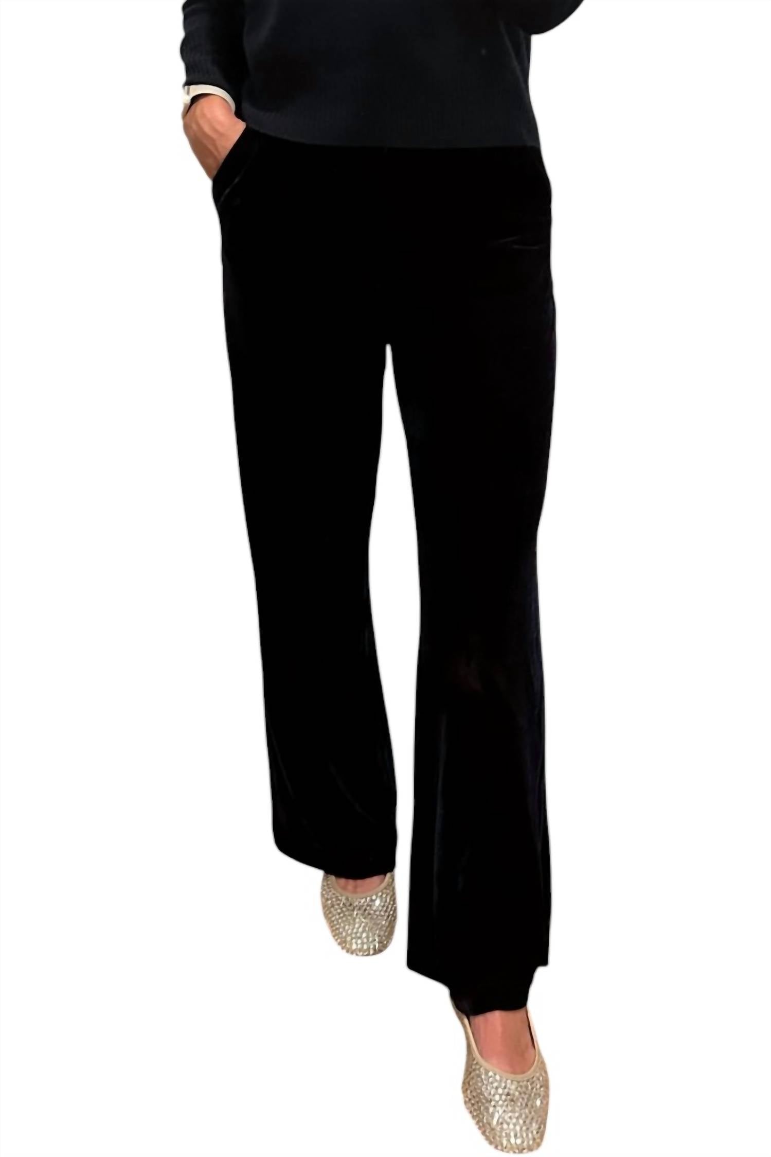 Frnch - Straight Leg Velvet Pants