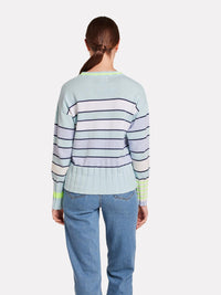Wispr - Ocean Stripe Crew Sweater