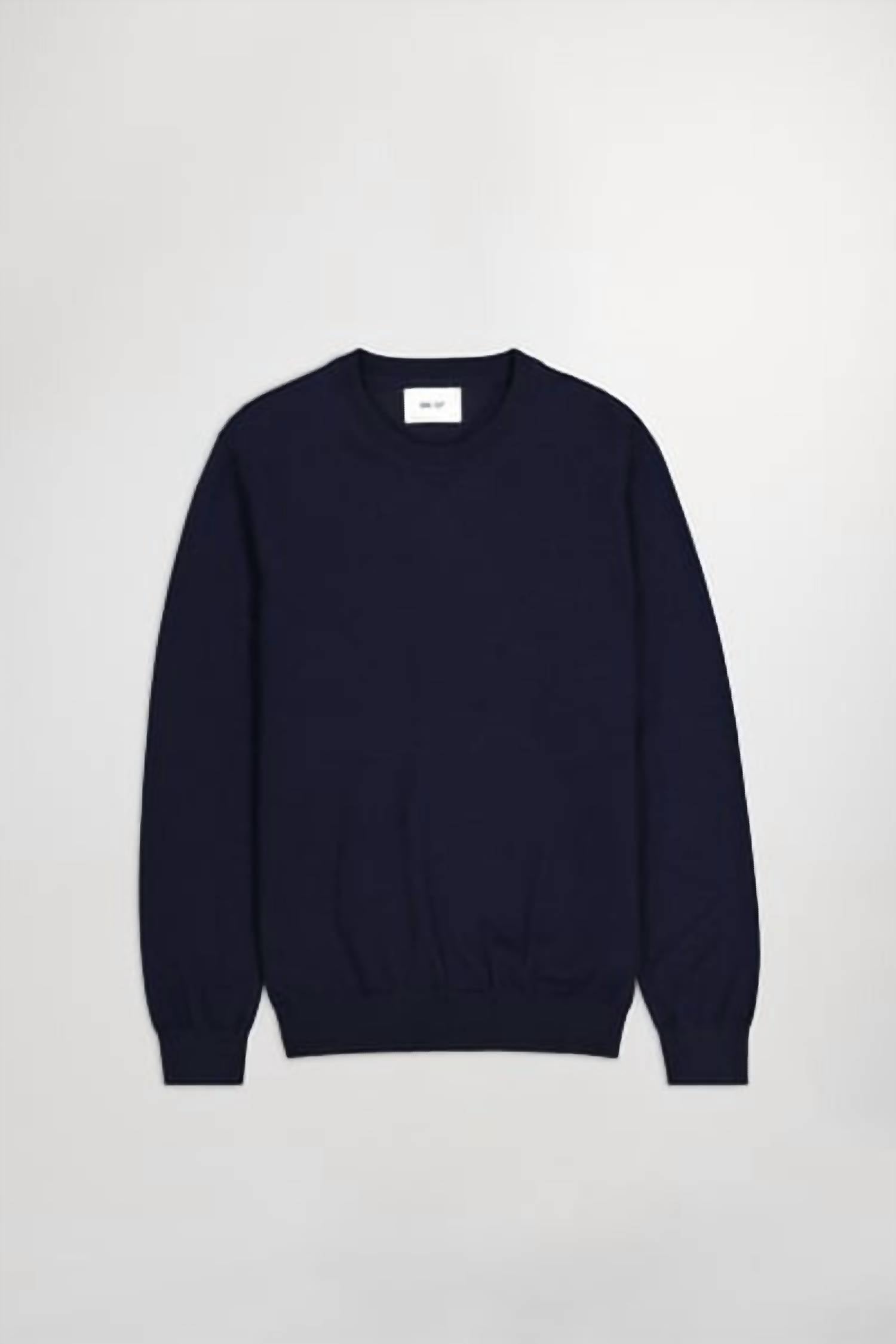 NN07 Ted Crewneck Sweater in navy blue - men's sweater