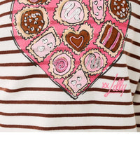 Lilly Pulitzer Ballad Cotton Sweatshirt in french roast box of chocolates embellishment - women's top - view 6