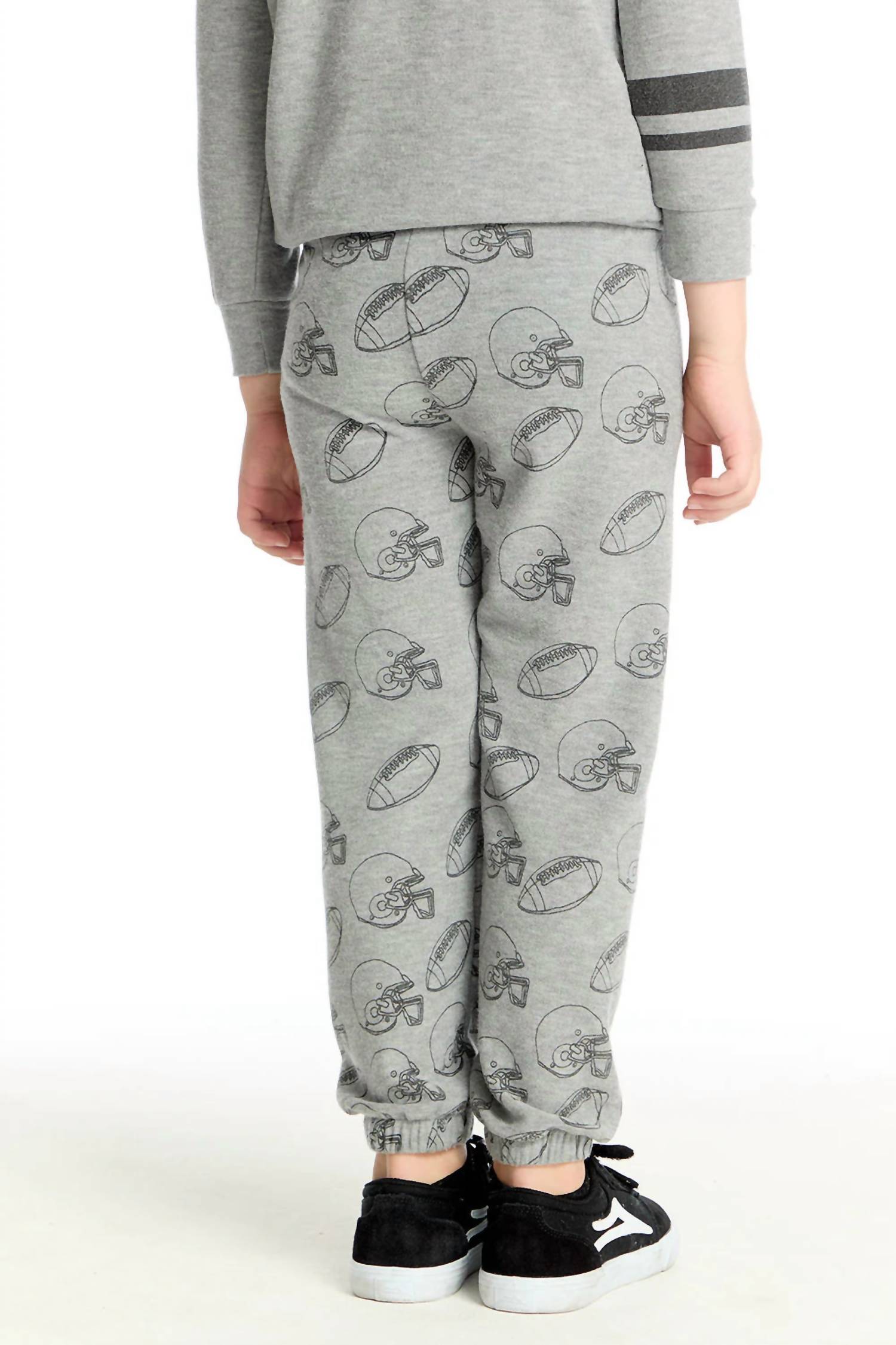 Chaser Boys Football Is Life Pants in heather grey - kids' item - detail view