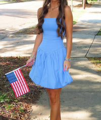 Rd Style - Sanessa Bungee Strap Balloon Mini Dress