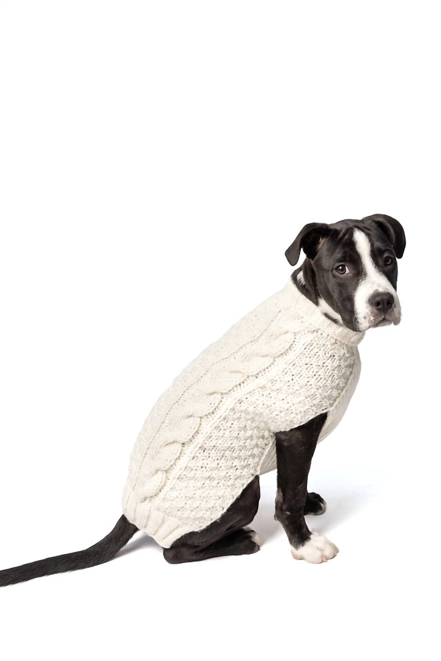 Chilly Dogs - Cable Knit Dog Sweater