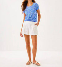 Lilly Pulitzer Captina Linen Shorts in resort white - women's pants - view 4