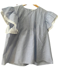Thml - Women's Flutter Sleeve Striped Top