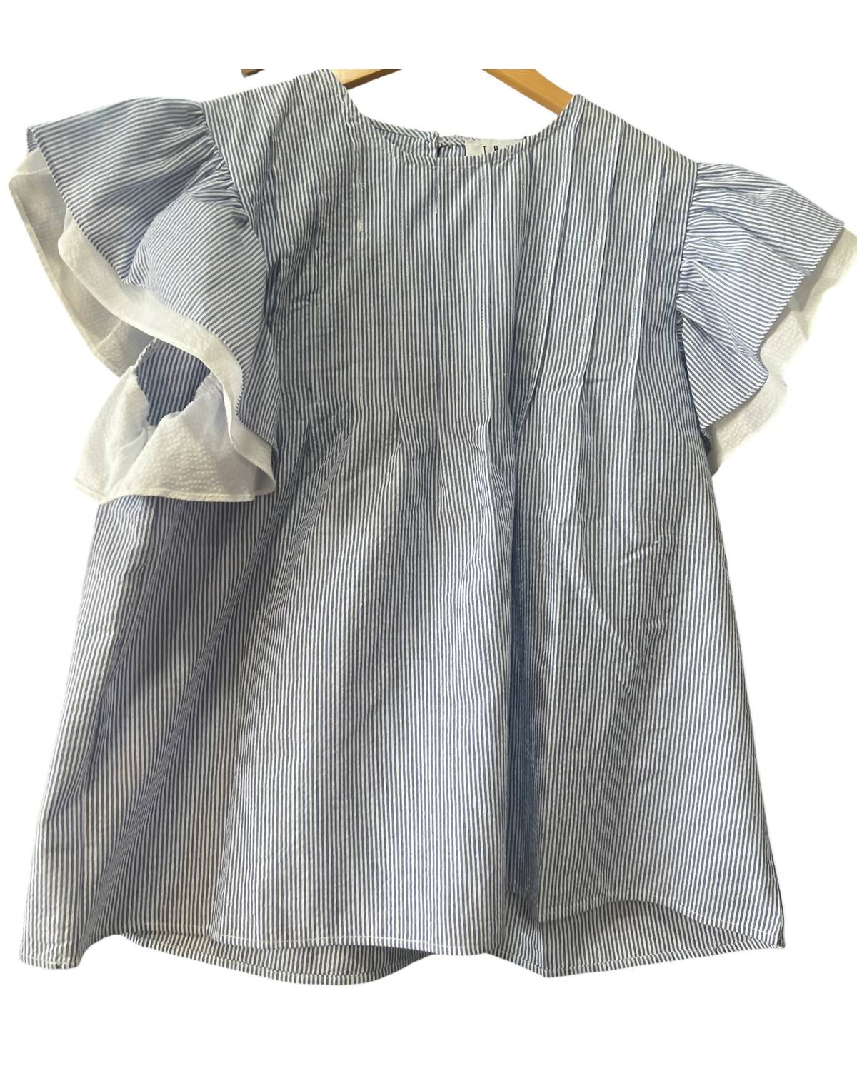 Thml - Women's Flutter Sleeve Striped Top