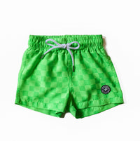 Fletch - Boy's Water-activated Checker Swim Trunk