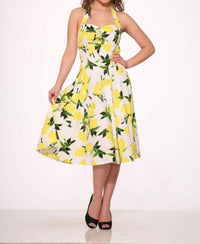 Orchid Bloom - Halter Swing Dress